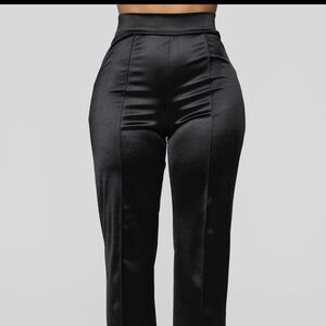 Fashion Nova Black Straight Leg Women's Pants